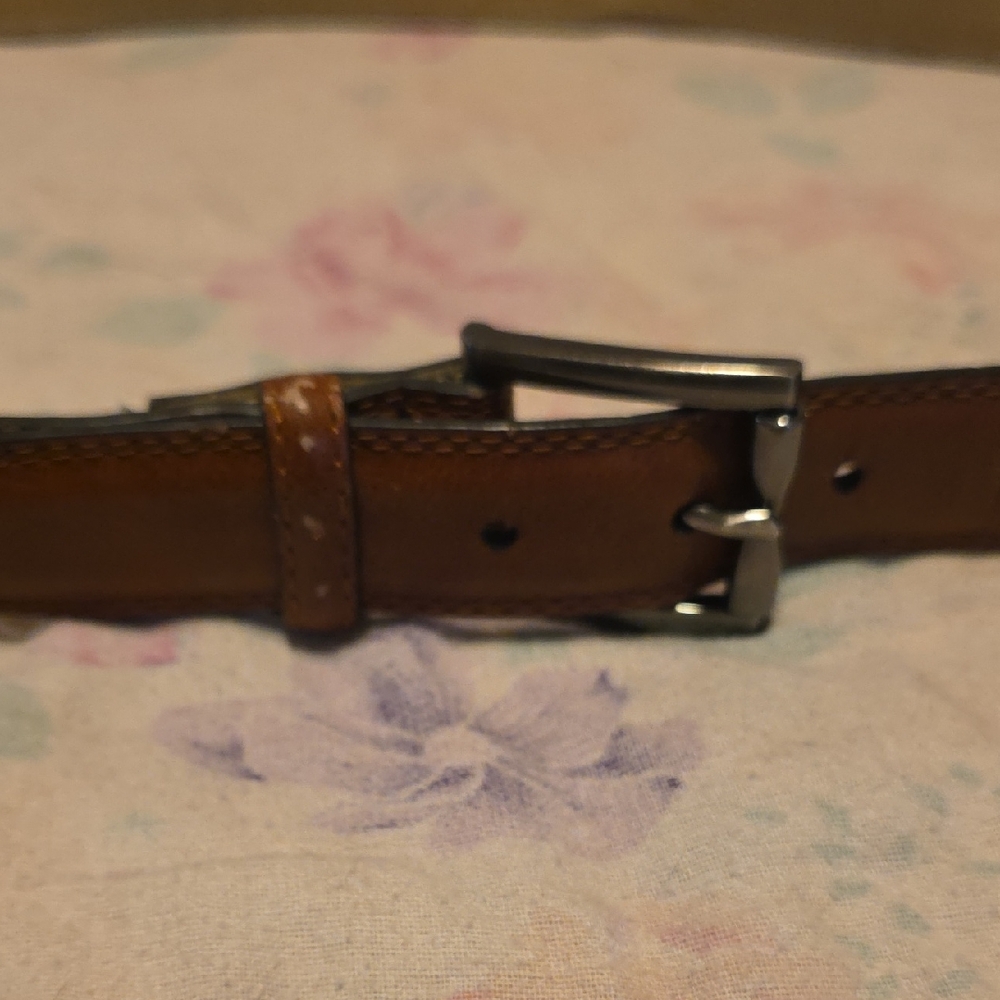 Men's Brown Leather Belt GUC